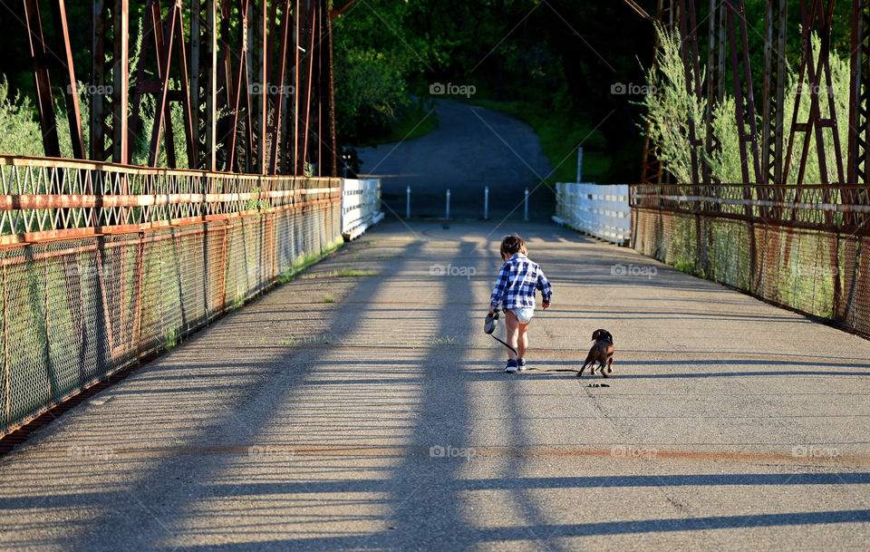Walking with you on the old bridge was fun. 