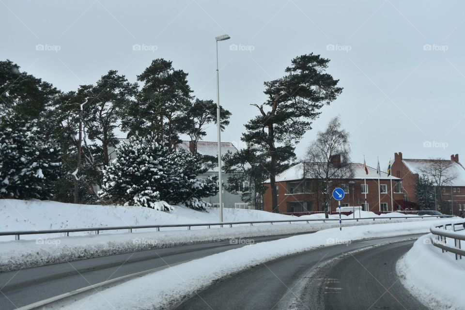 Snow, Winter, Road, Weather, Cold