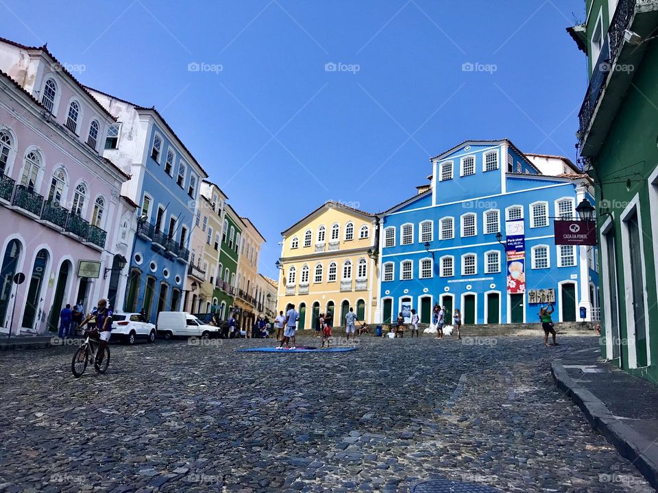 Ladeira do Pelourinho, historic center of Salvador, Bahia, Brazil