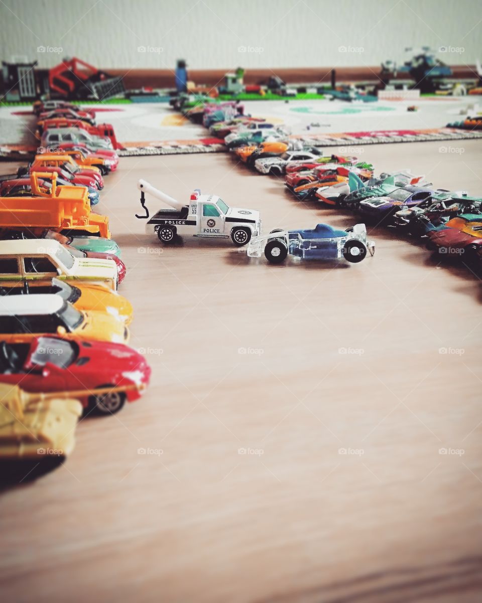 Many little cars