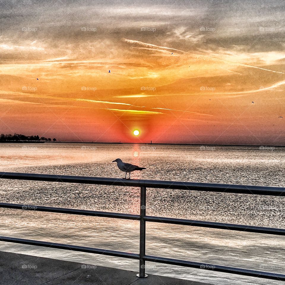 Sunrise at Lake Michigan 