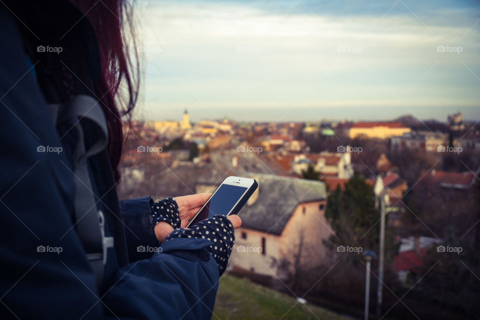 Girl with phone