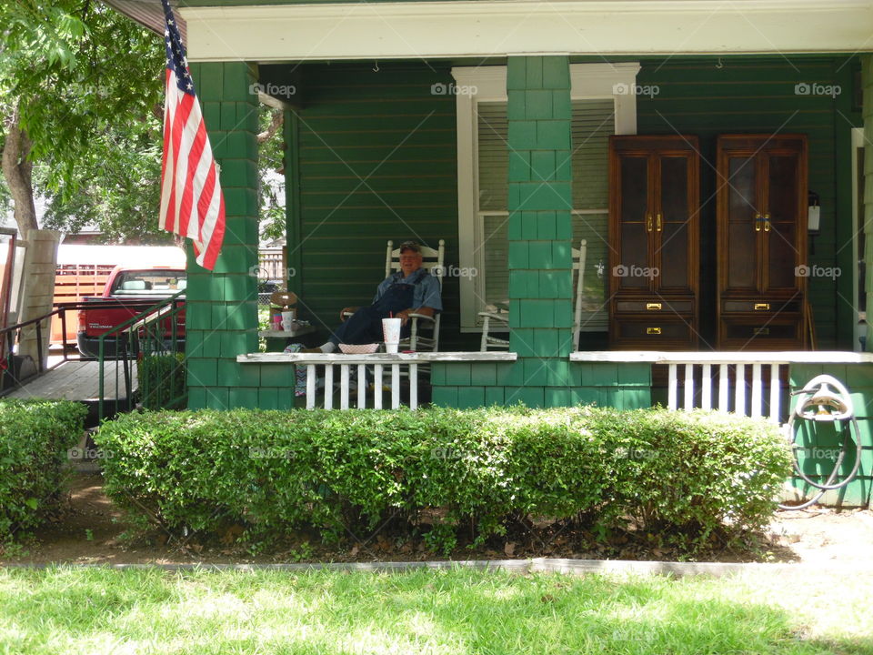 Bartlesville. this man was enjoying his Sunday afternoon