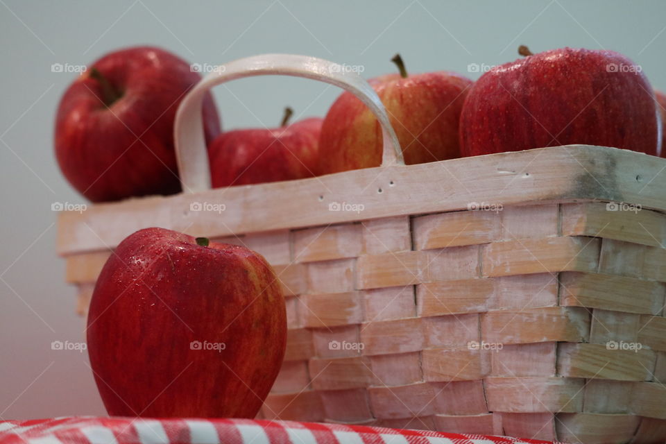 apples in basket