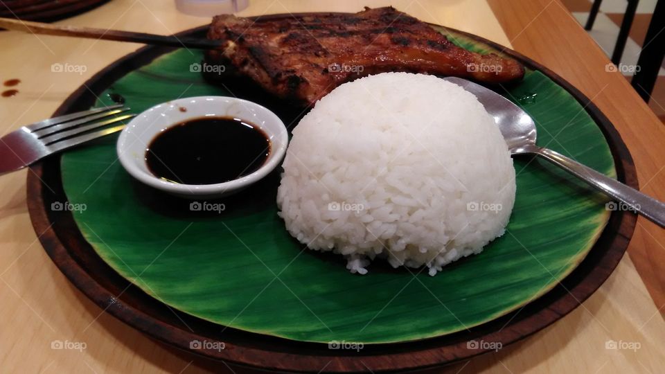 grilled chicken 
mang inasal