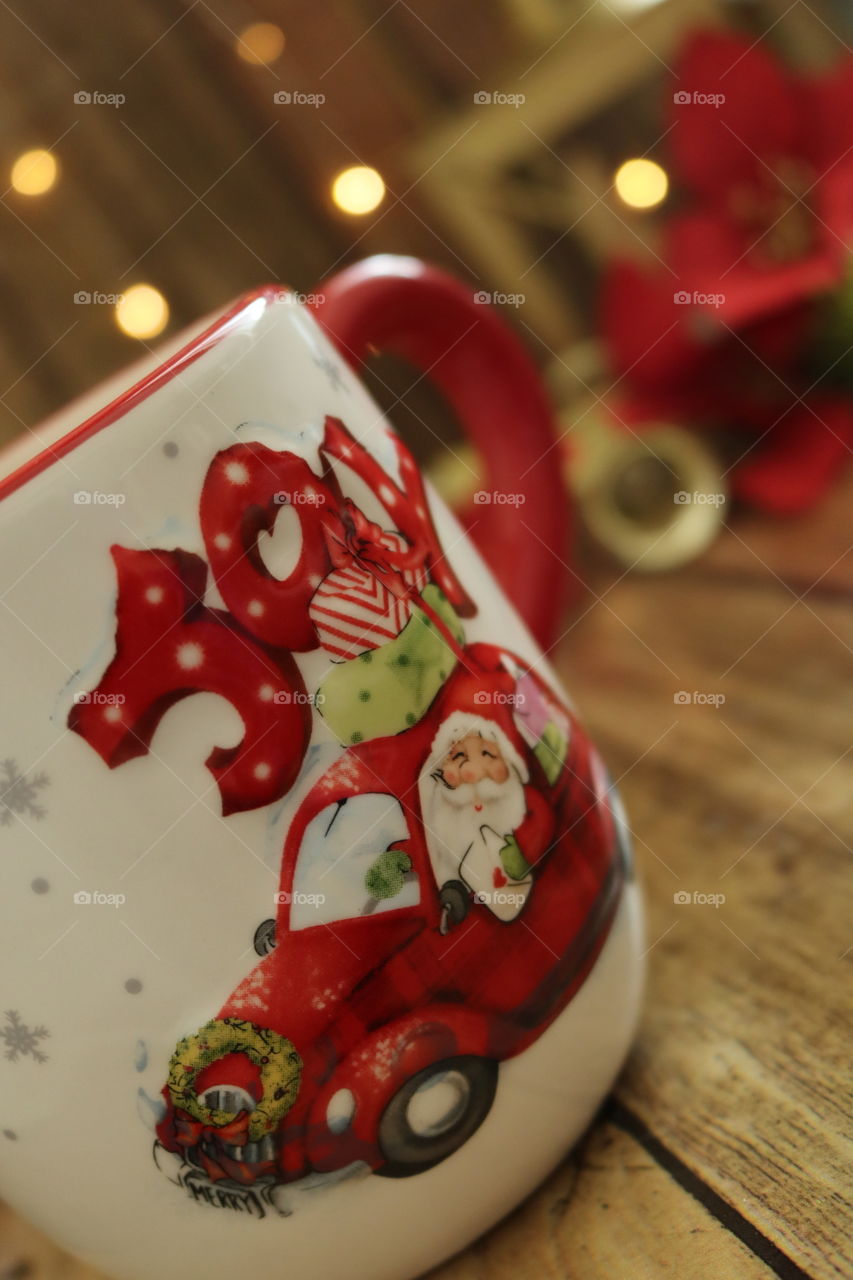 Christmas joy coffee cup