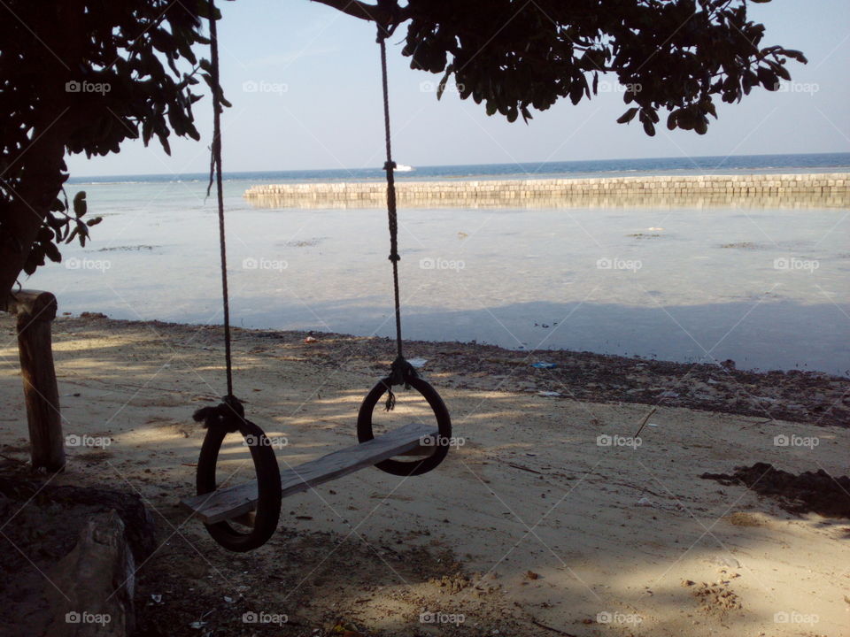 Swing on the beach