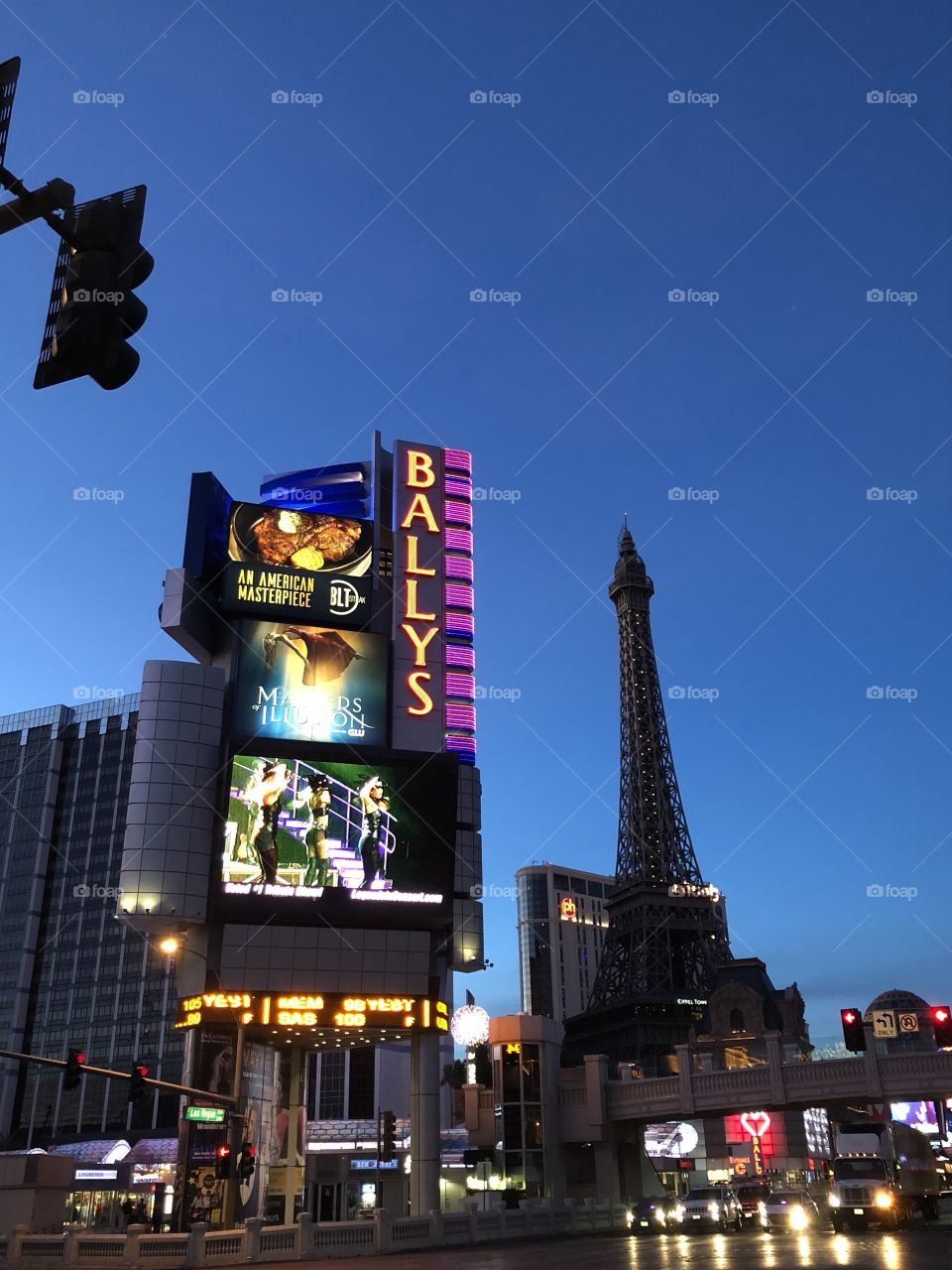 Las Vegas Blvd Strip Sun Rise
