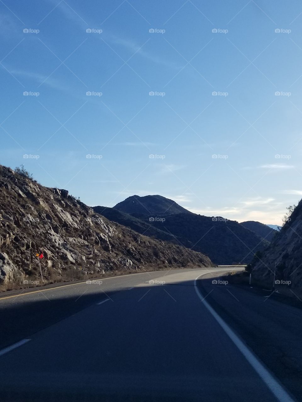 Sierra vista mountain range rock road