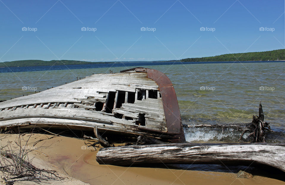 Derelict Lakeshore Boat