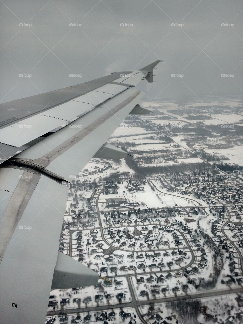 Wisconsin landing. us airways flight into Milwaukee