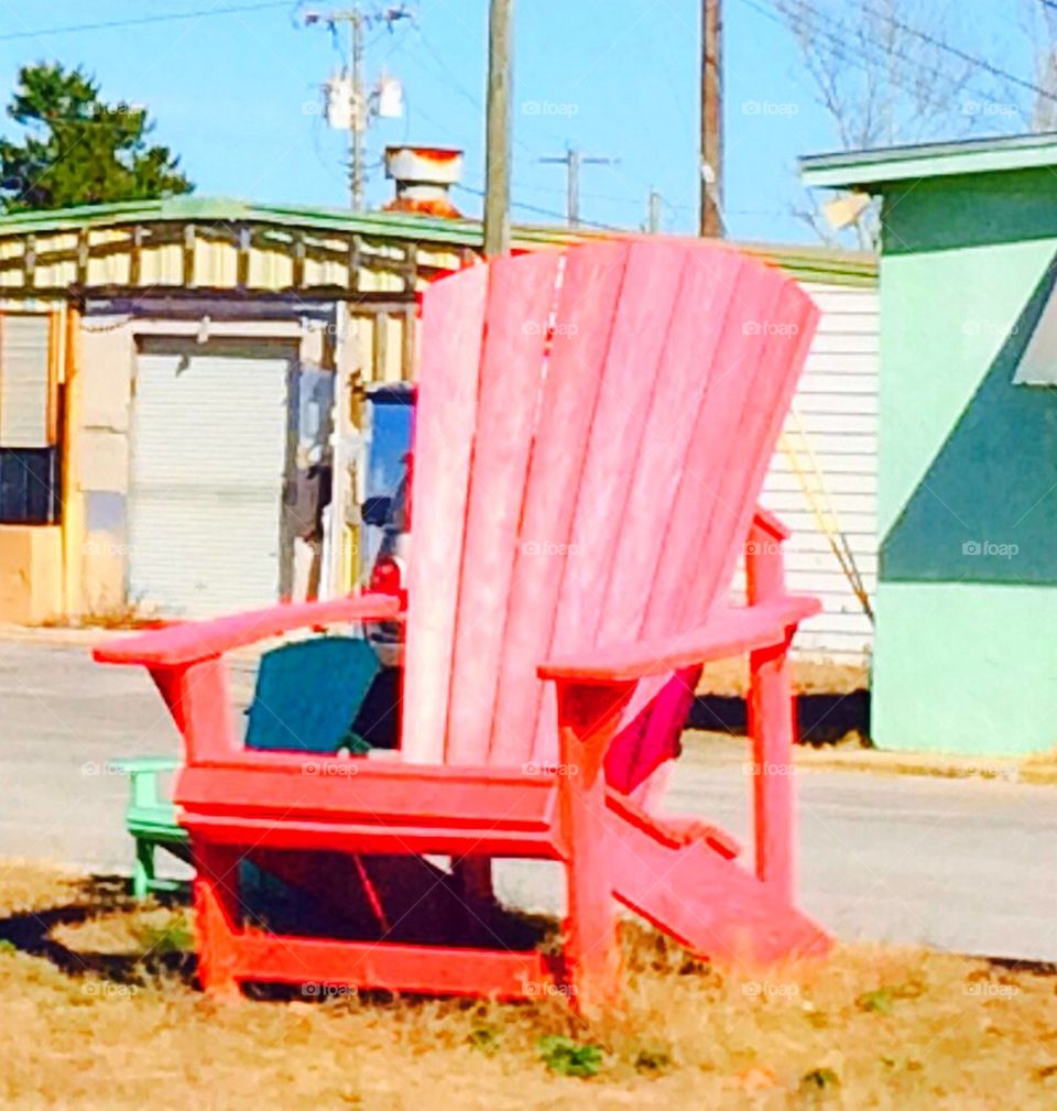 Oversized beach chair  