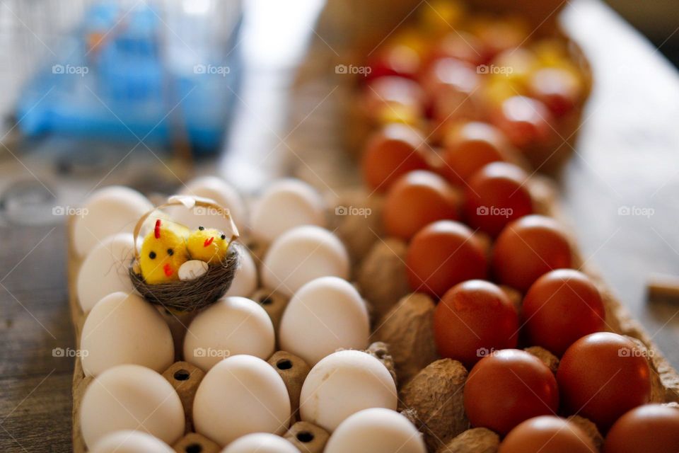 Painting Easter eggs