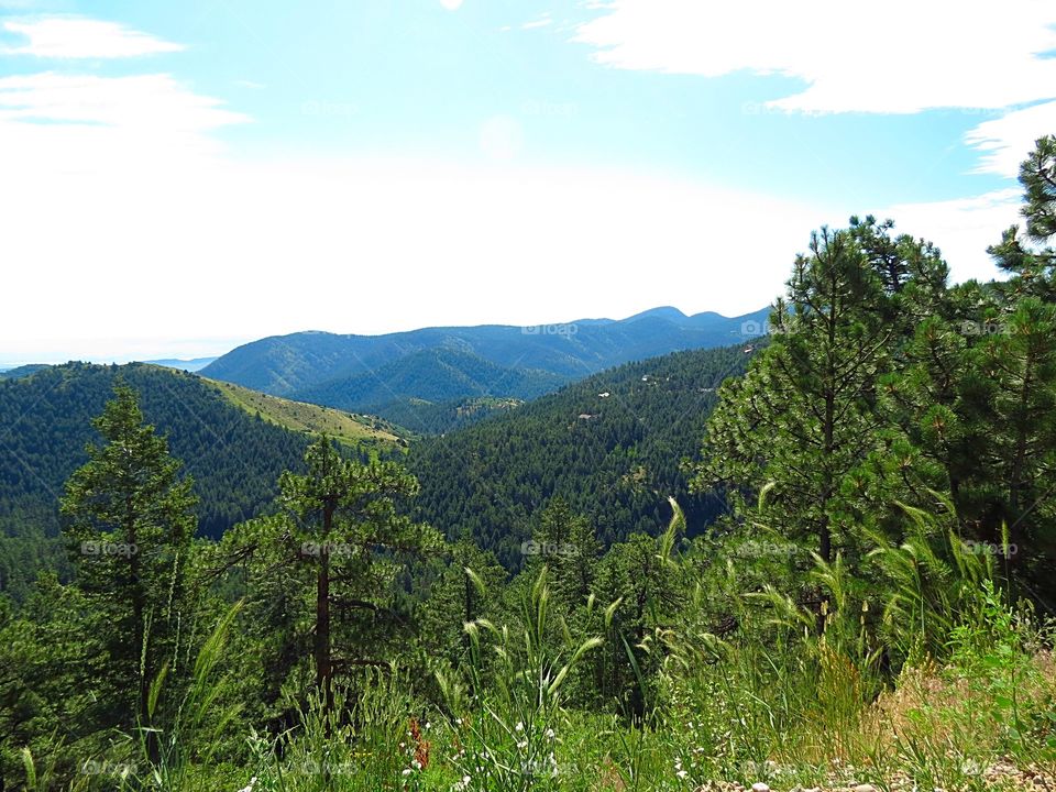 Mountainside views in Colorado.