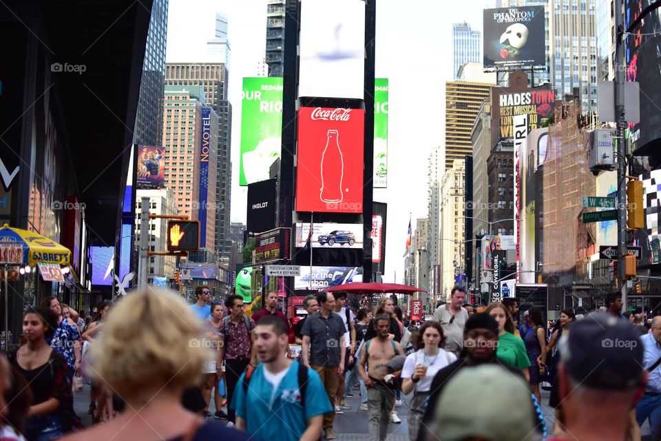 Time Square Massive Crowd
