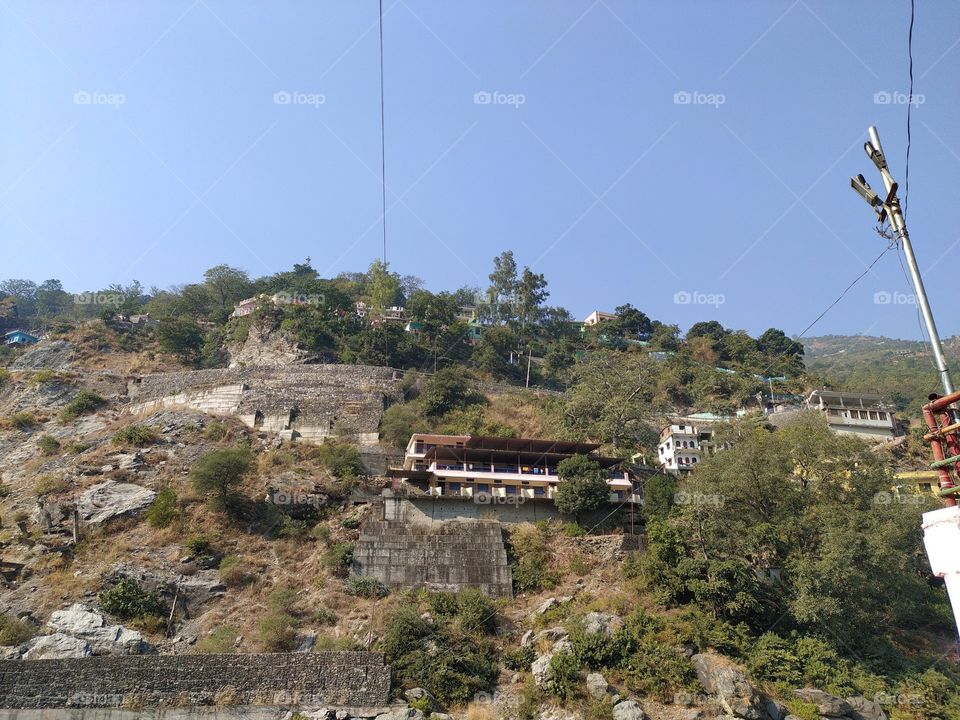 View from the confluence of Bhagirathi and Alaknanda