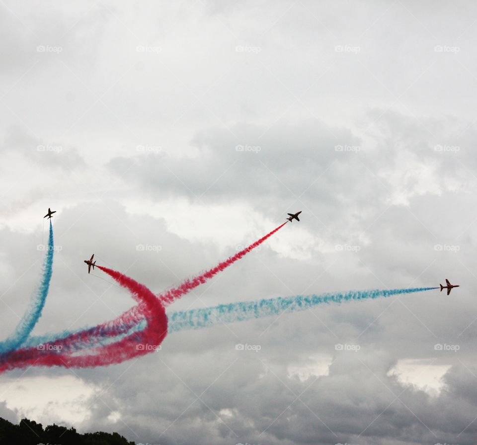 Red Arrows at British Grand Prix