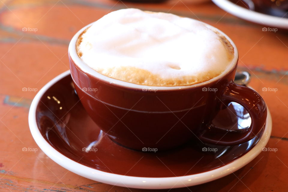 Cappuccino closeup 