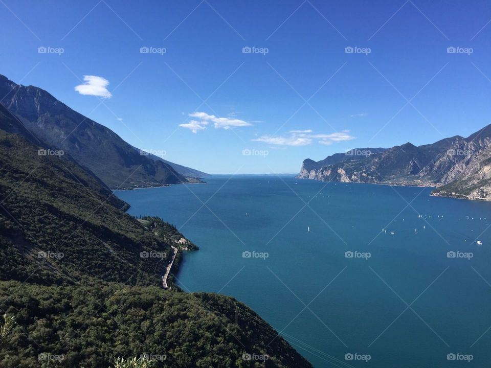 Amazing view of the Garda Lake 