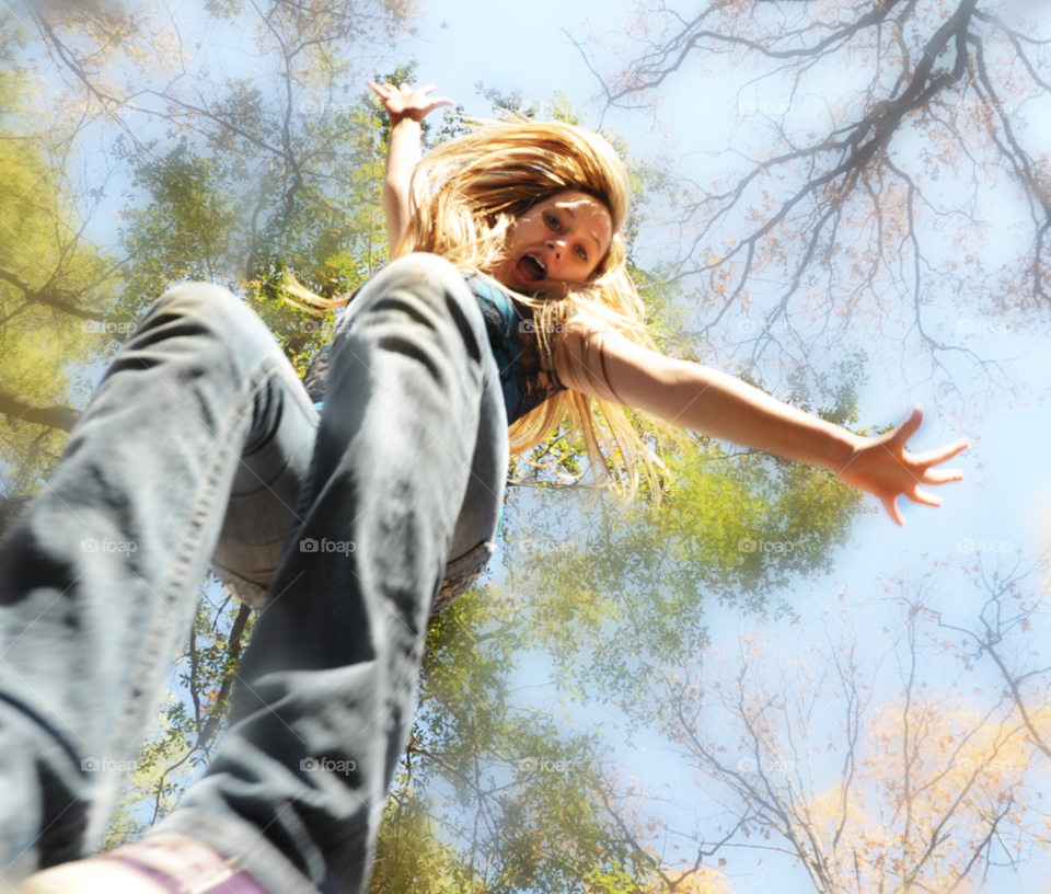 girl happy jump teenager by lightanddrawing