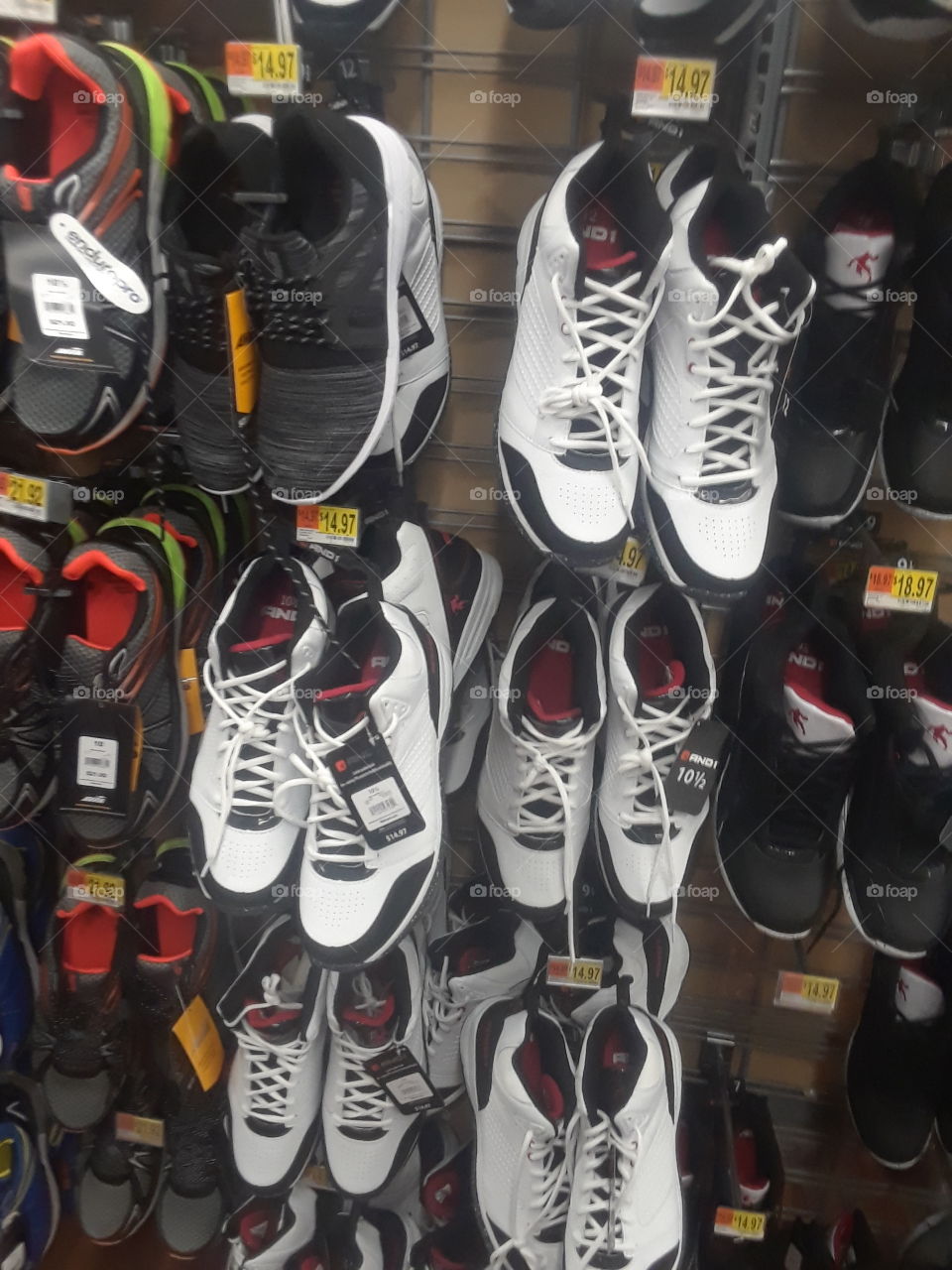 many shows here at Wal-Mart for basketball. some lady said no because she thought they didn't have any but she mad no idea.funny how she told me no but I still found basketball shoes here. terrific prices. I would never spend hella money on shoes.