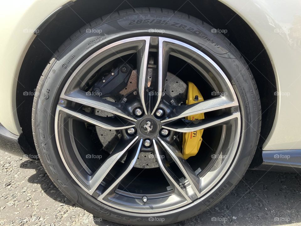 A Ferrari Wheel 