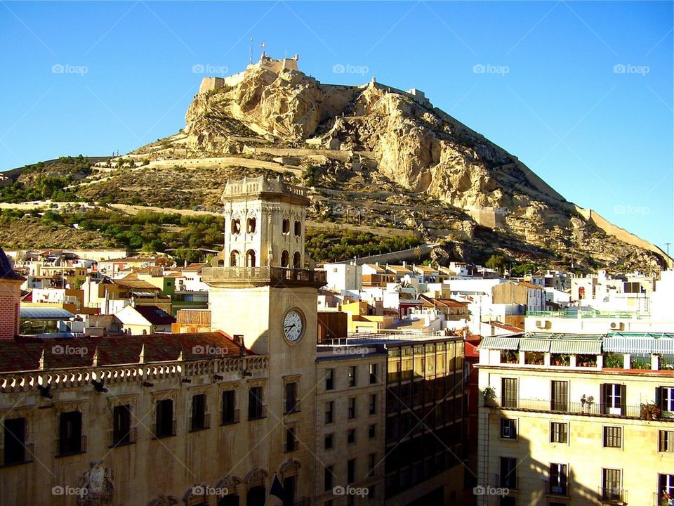 A view of Alicante town Spain