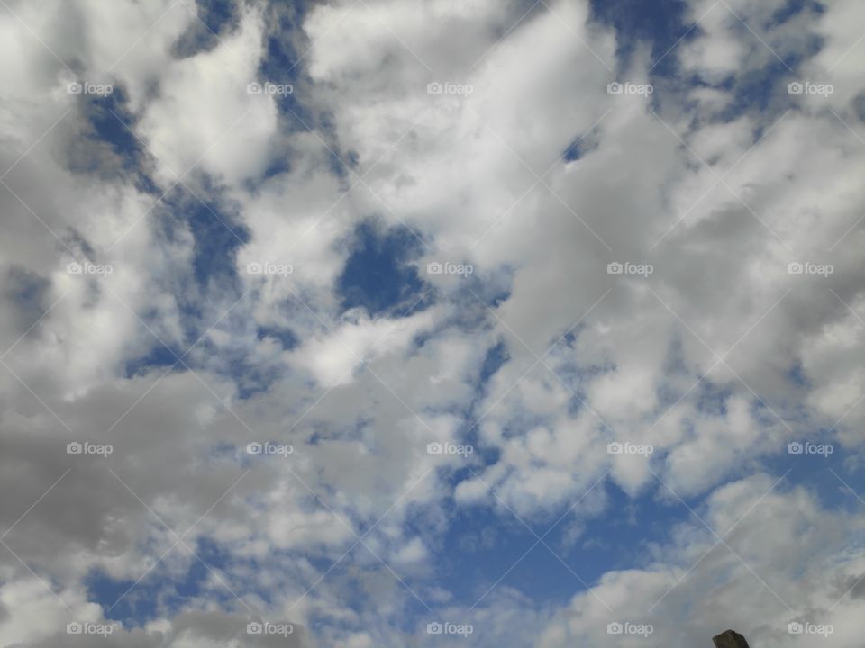 a image of white blue sky