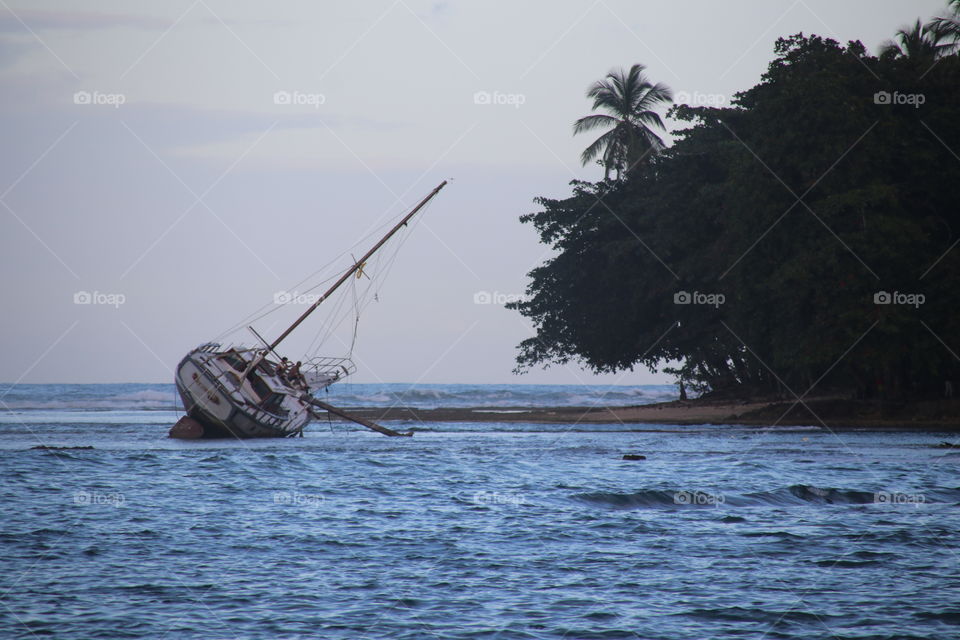 Shipwreck in Costa Rica 