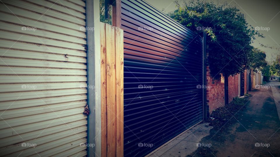 garage doors. back ally near my place Melbourne