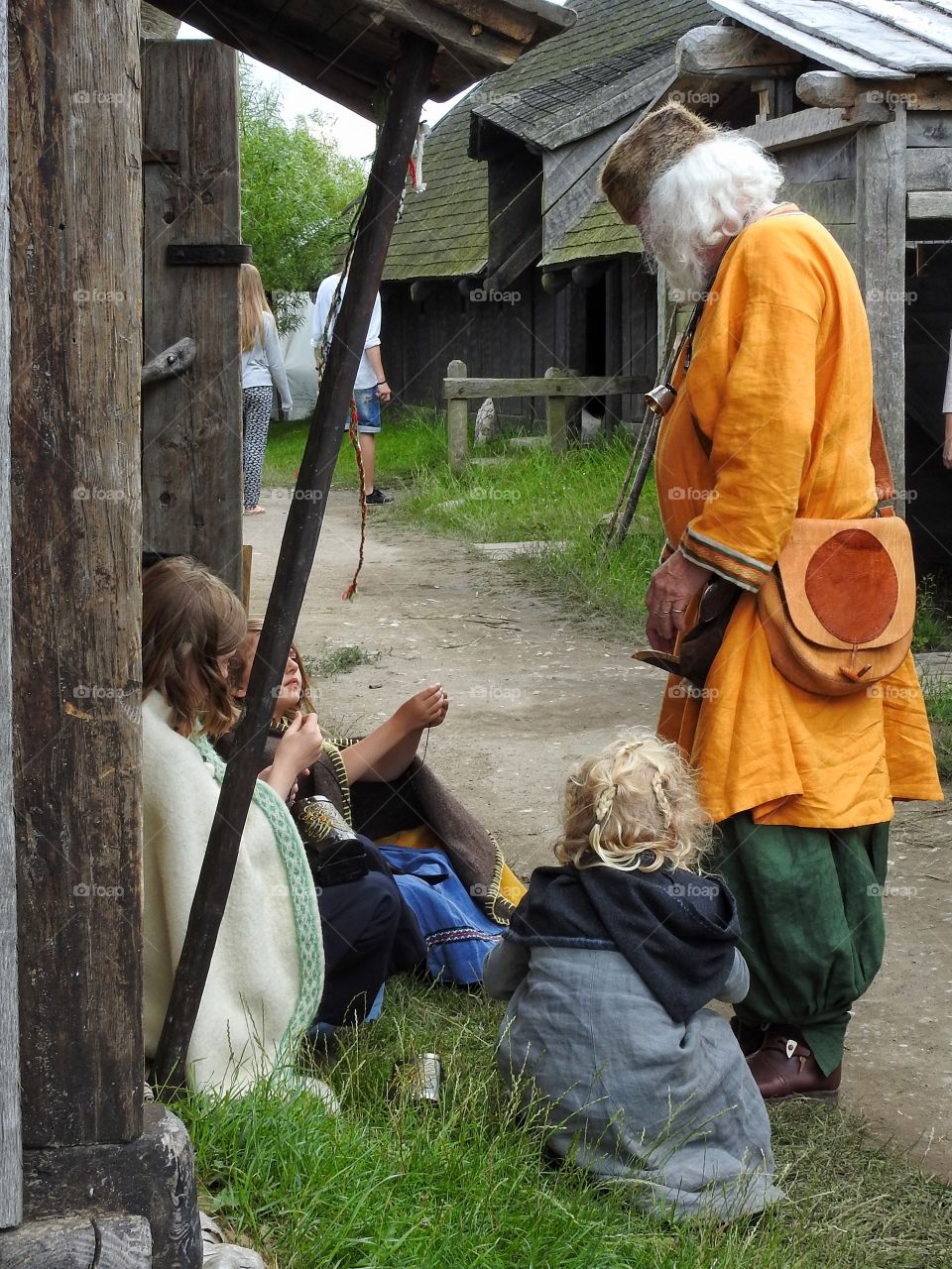 Viking teaching the kids