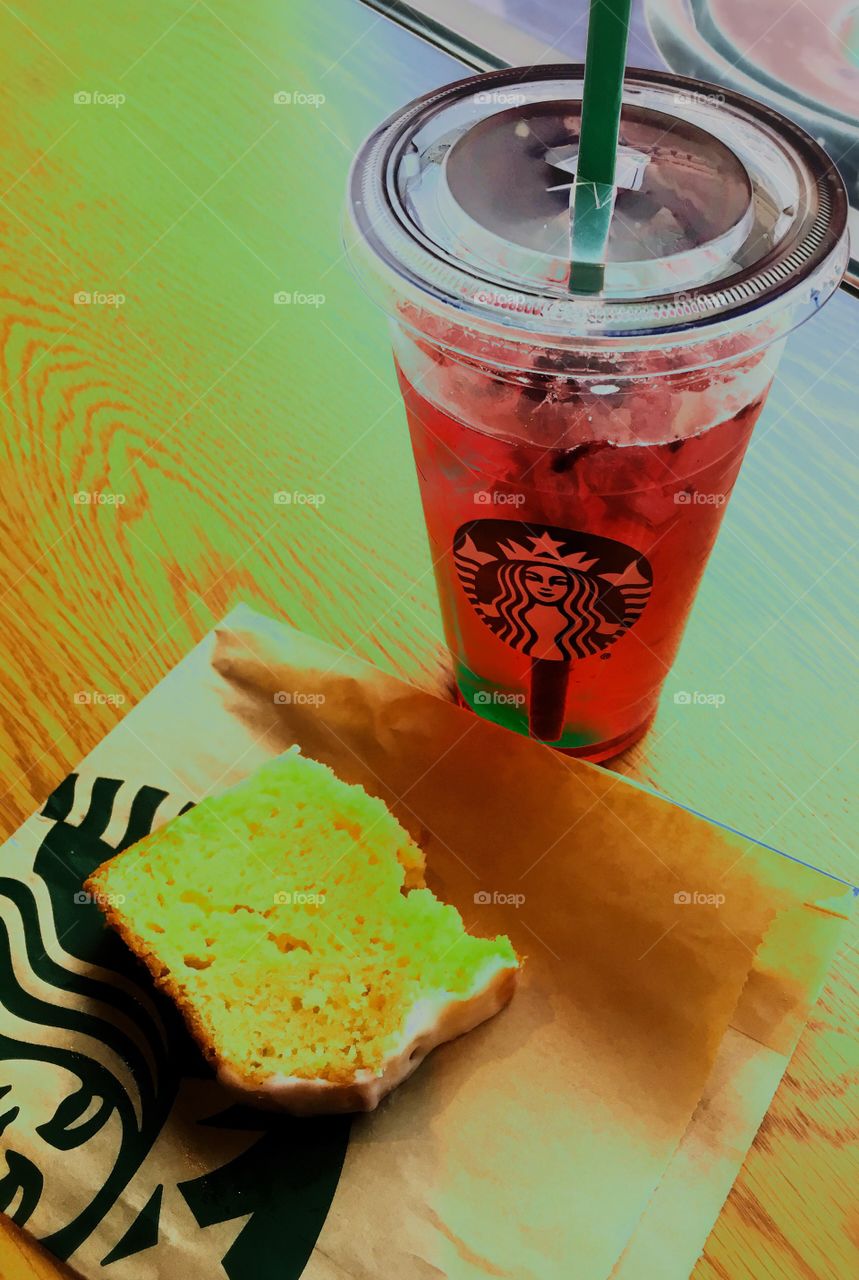 Vibrant colored drinks and baked goods hit the spot 