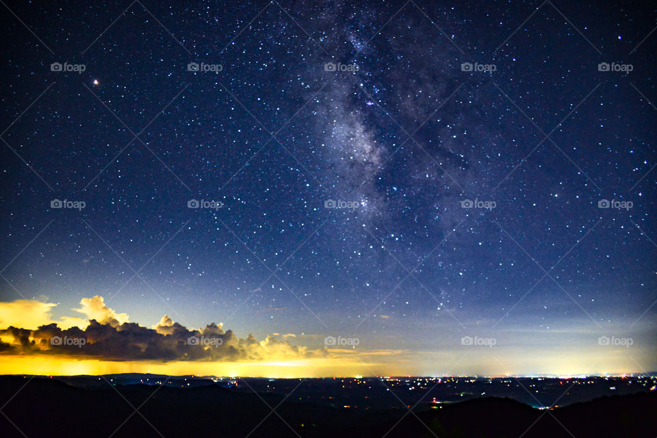 milky way over Georgia