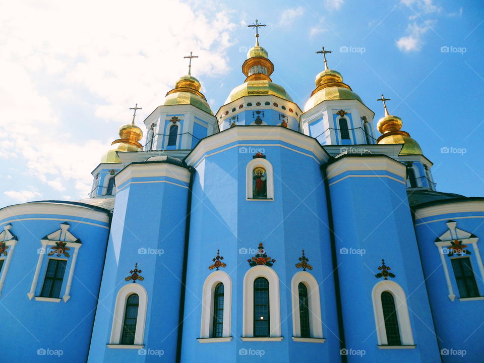 Mikhailovsky Zlatoverhii Monastery in the city of Kiev