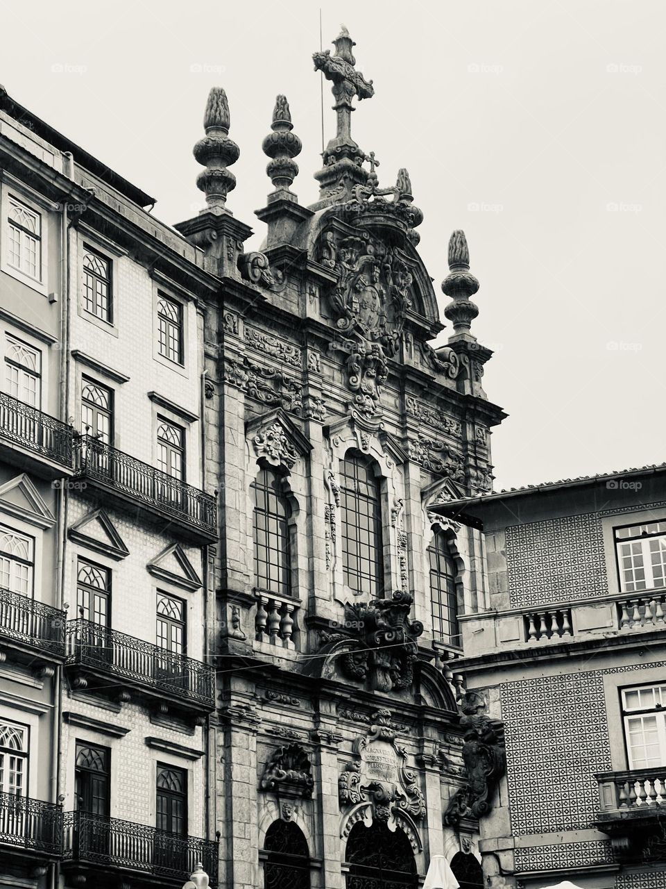 Black and white Porto Portugal 