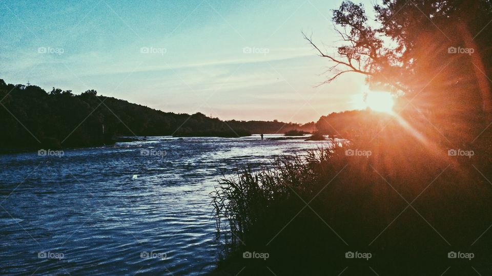 Sunset, Landscape, Water, Dawn, Lake