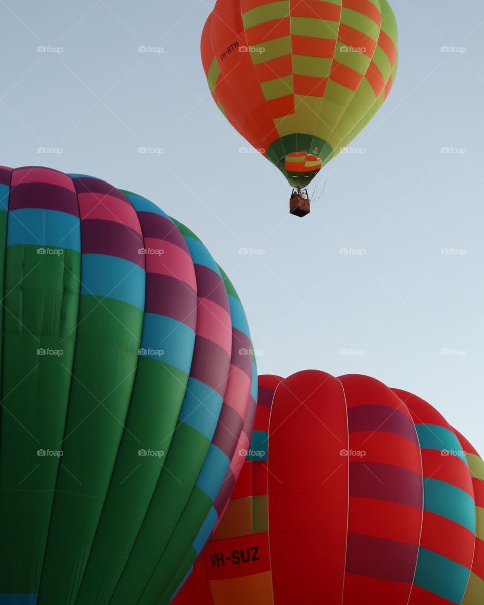 Clash of colours of air hot balloons super like it