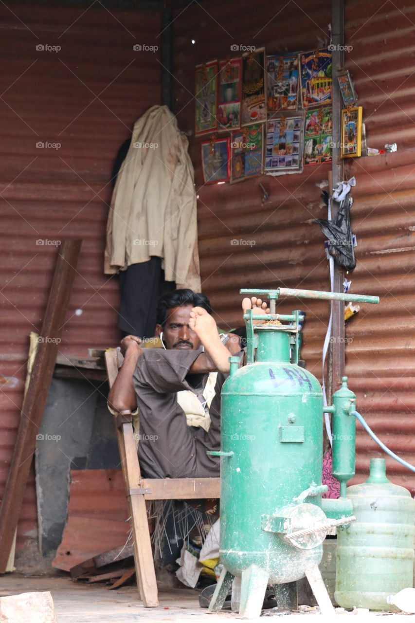 People, Container, One, Woman, Man