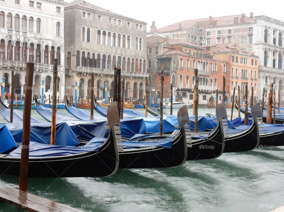 Gondola, Venetian, Canal, Gondolier, Boat
