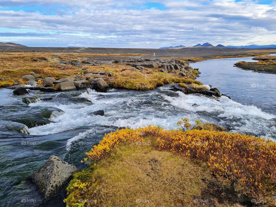 Waterfall  in the highlands