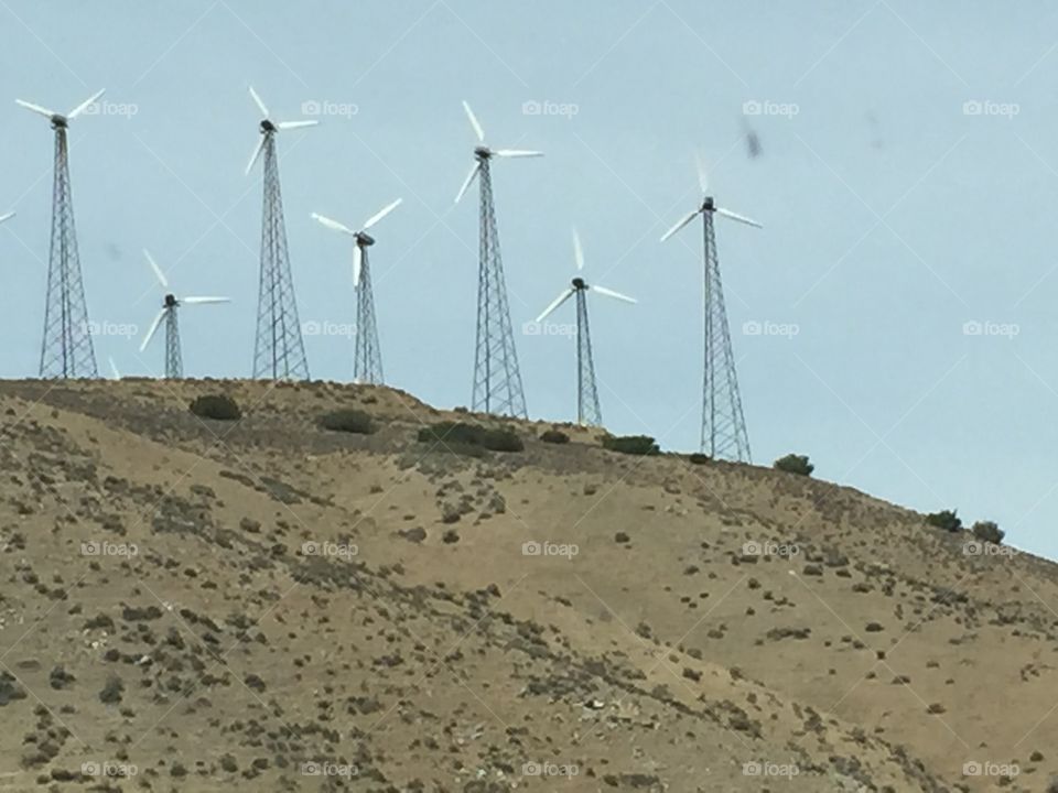 Windmills. On our way to Vegas 