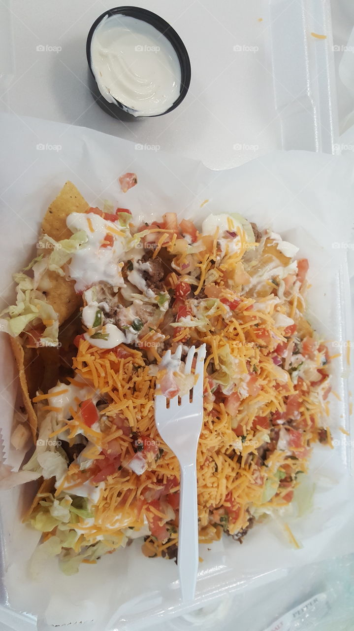 nachos taco salad
