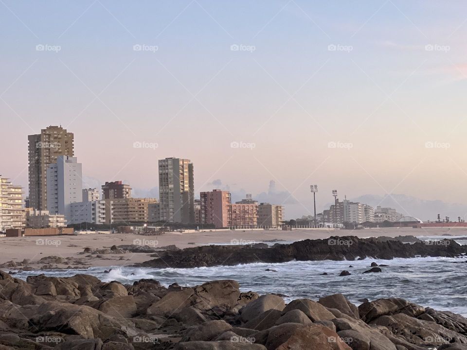 city view from the coast