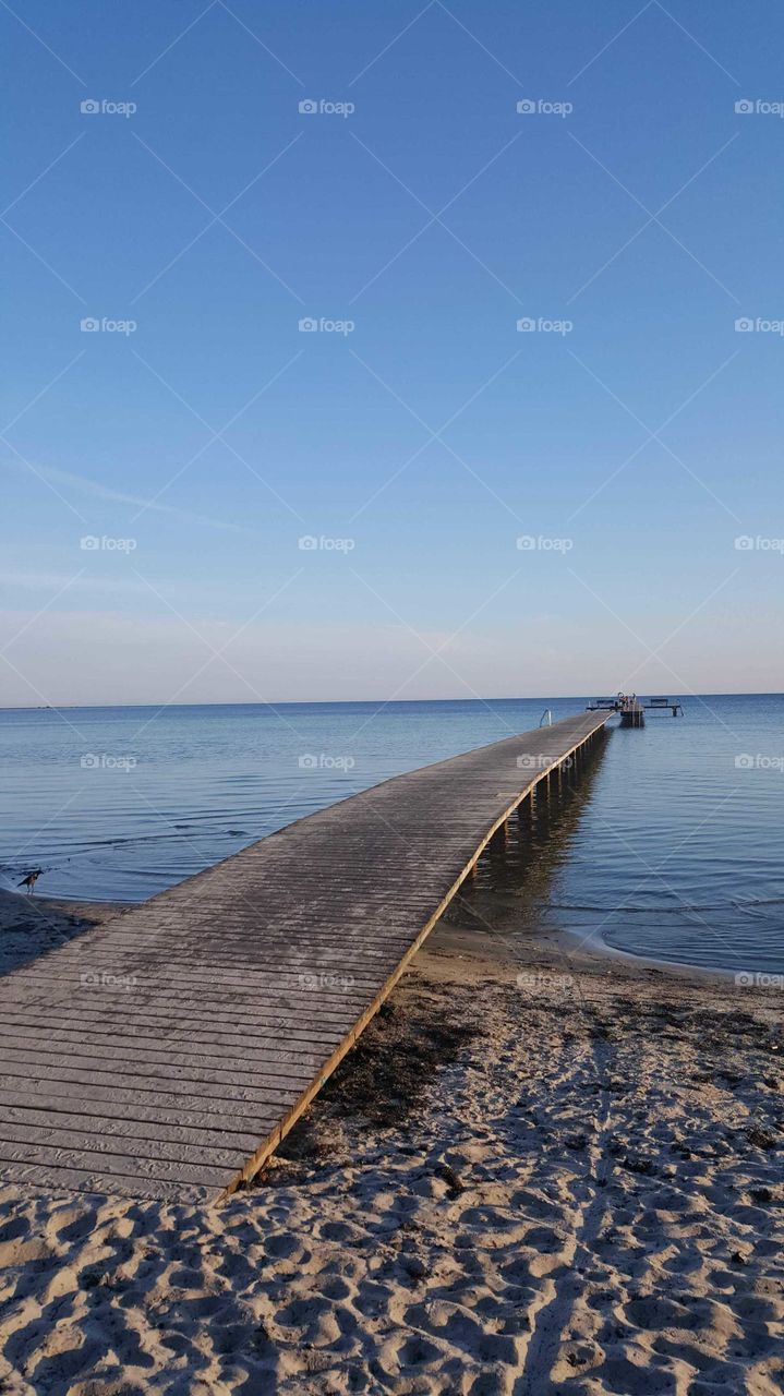 Wooden pier