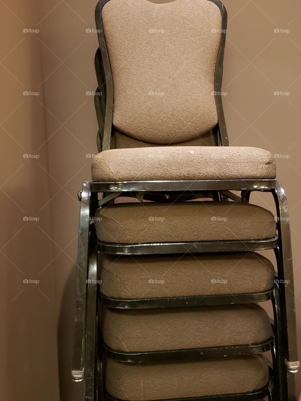 stacked chairs