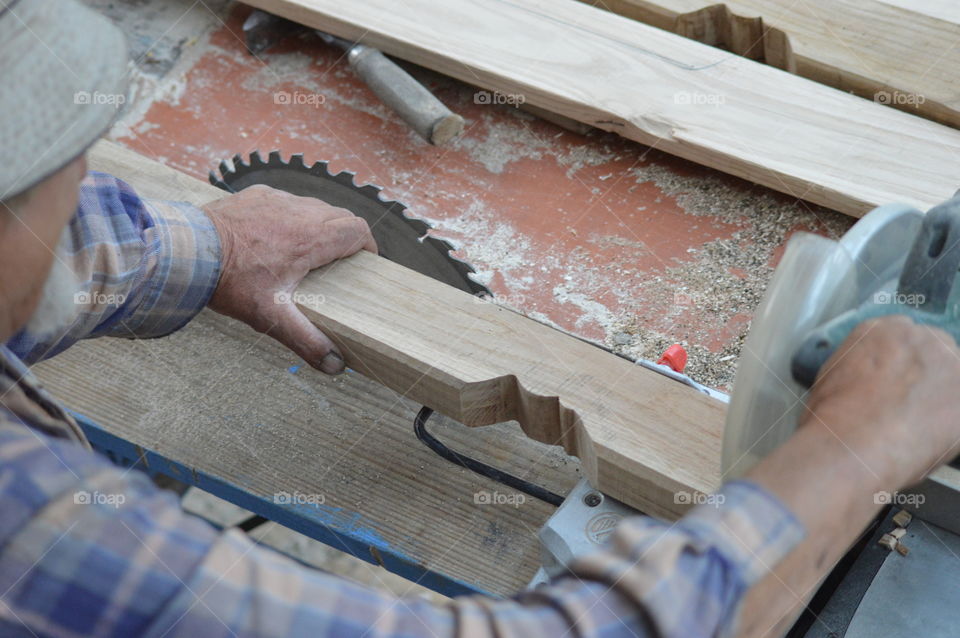 Working hands close up