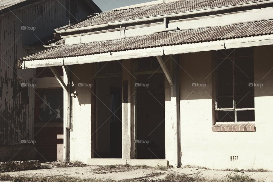 old rustic trainstation