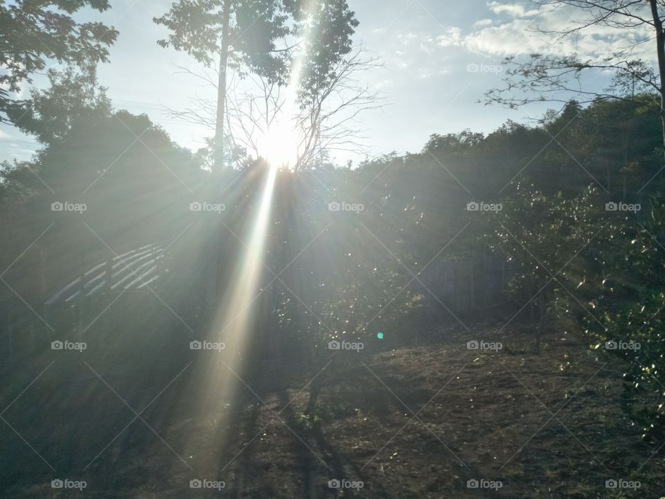 kerinci province of jambi sumatera island indonesian ,rise and shine the light will always be side by side with the shadow