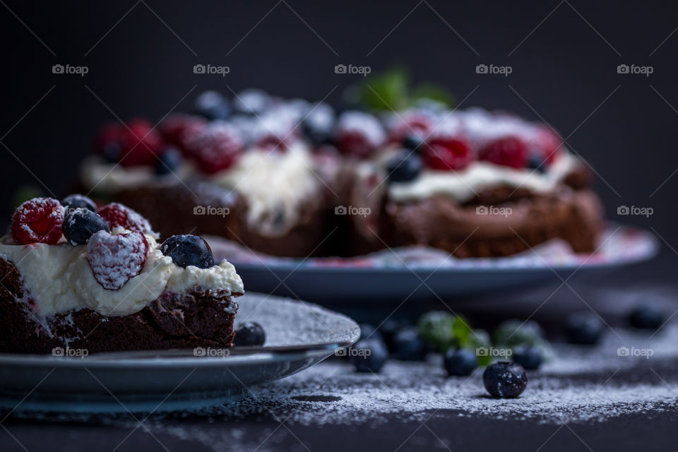 Cake in plate