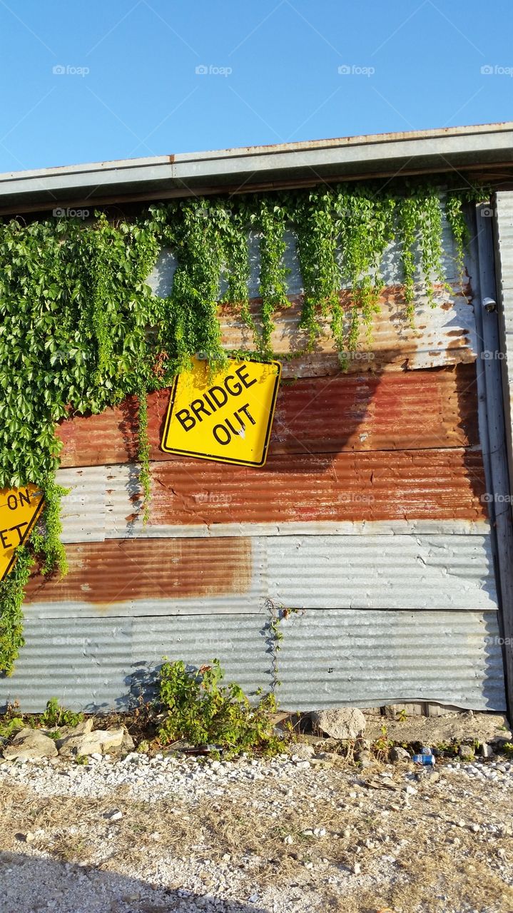 Patchwork Metal Barn Aluminium Rust
